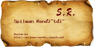 Spilman Renátó névjegykártya
